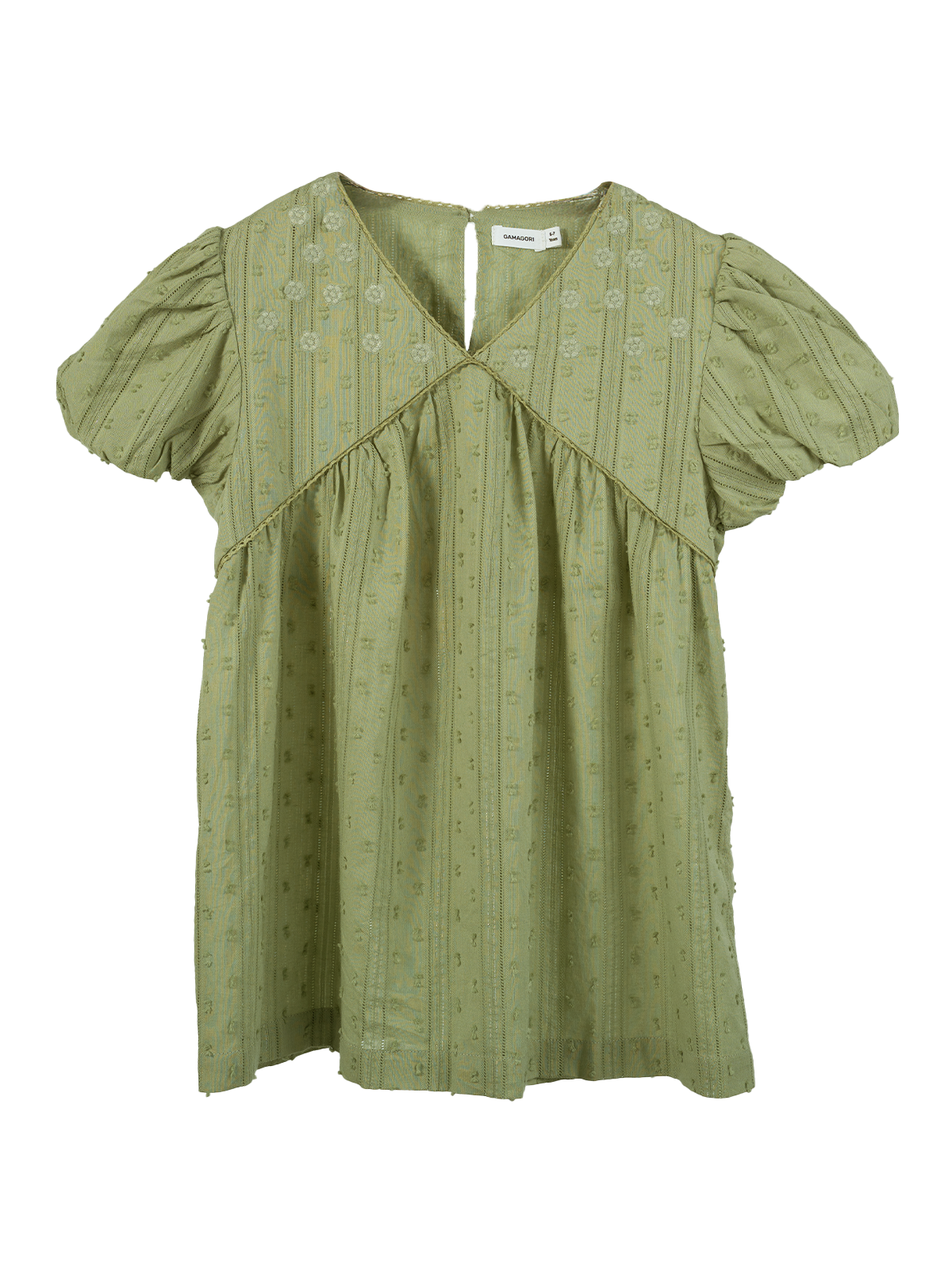 Bell Sleeve Embroidered Top