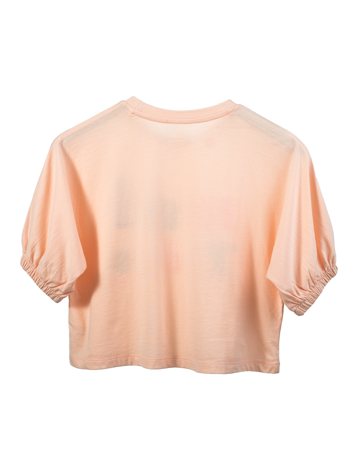 Embroidered  Slogan Puff Tee