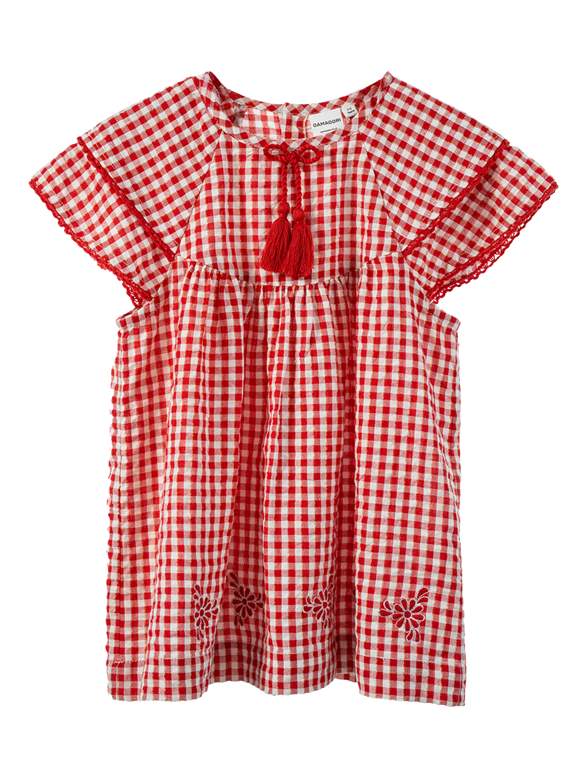 Frill Sleeve Embroidered Pretty Top