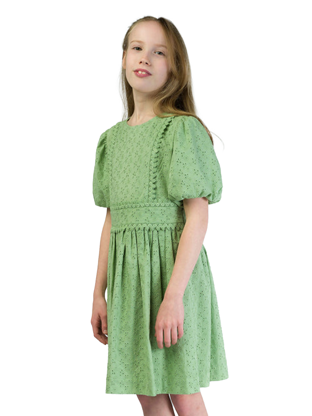 Sunshine Bloom allover  Embroidered Dress